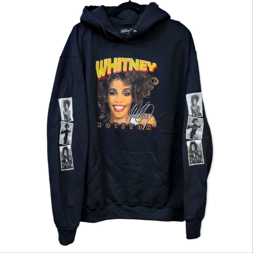 Whitney Houston graphic hoodie sweatshirt size XL